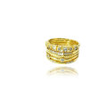 Trendy Stackble 925 Sterling Silver Ring Gold Plating Fashion Jewelry Ring